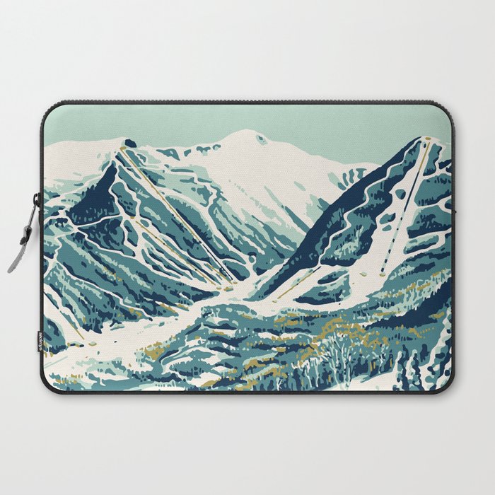 2021 Ski Stowe Vermont Vintage Poster  Laptop Sleeve