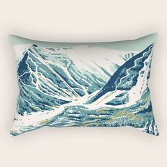 2021 Ski Stowe Vermont Vintage Poster  Rectangular Pillow
