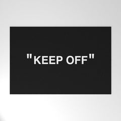 "KEEP OFF" Dark Edition Welcome Mat