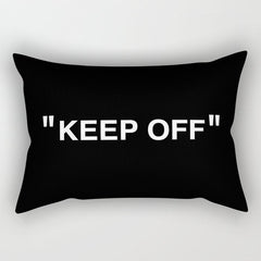 "KEEP OFF" Dark Edition Rectangular Pillow