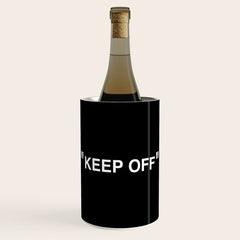 "KEEP OFF" Dark Edition Wine Chiller