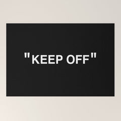 "KEEP OFF" Dark Edition Welcome Mat