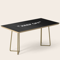 "KEEP OFF" Dark Edition Coffee Table