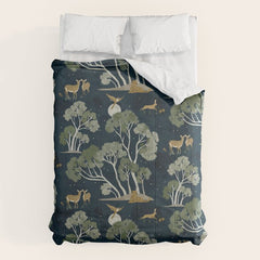 A Forest Awakens Full Moon Comforter