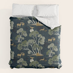 A Forest Awakens Full Moon Comforter