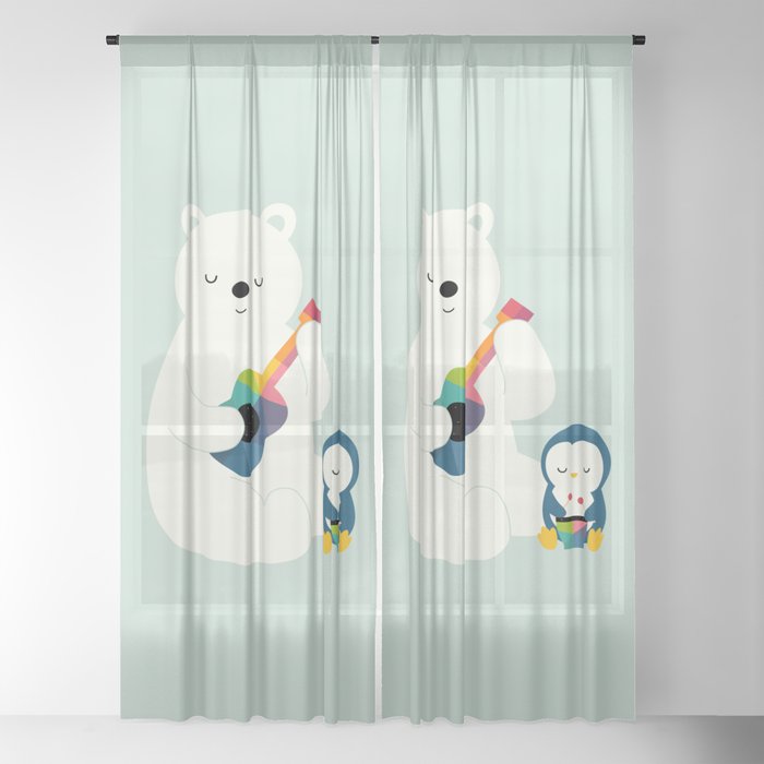 A Little Band Window Curtain