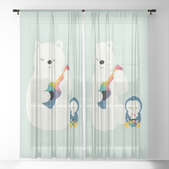 A Little Band Window Curtain