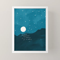 "Inhale Exhale It is Well It Is Well" Mini Art Print