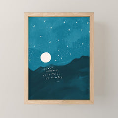 "Inhale Exhale It is Well It Is Well" Mini Art Print