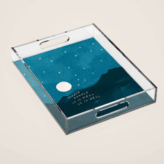 "Inhale Exhale It is Well It Is Well" Acrylic Tray