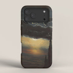 "Study of Clouds in Moonlight" by Knud Baade, 1848 iPhone Case