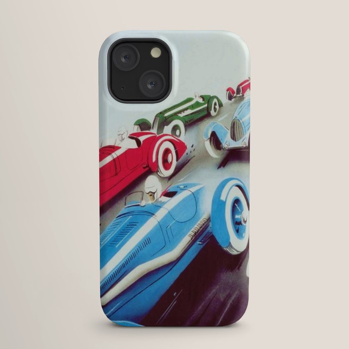 1932 Vintage 24 Hours of Le Mans French Auto Racing Wall Decor iPhone Case