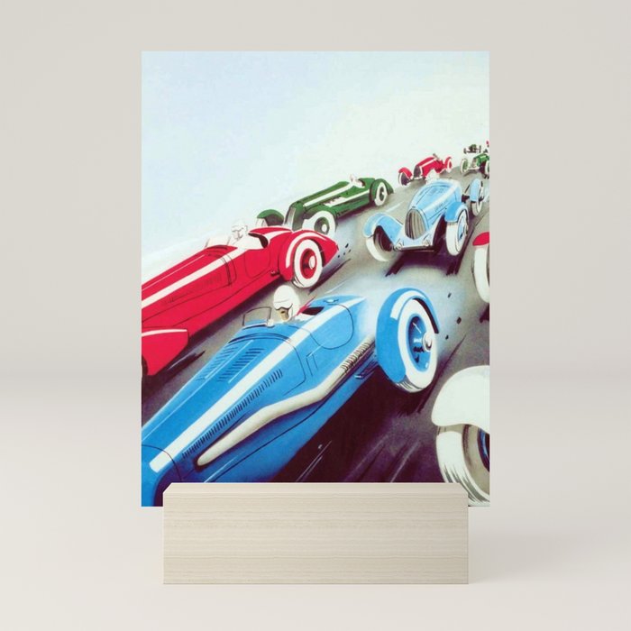 1932 Vintage 24 Hours of Le Mans French Auto Racing Wall Decor Mini Art Print
