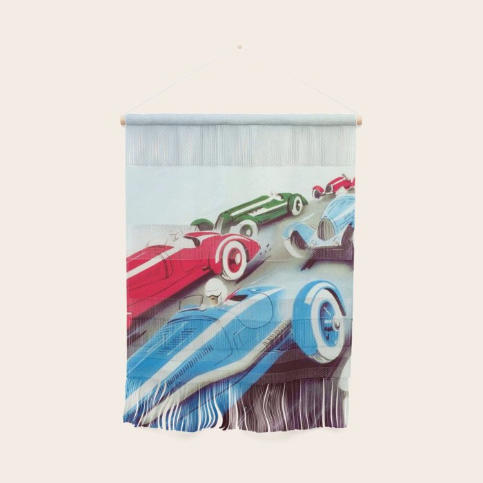 1932 Vintage 24 Hours of Le Mans French Auto Racing Wall Decor Wall Hanging