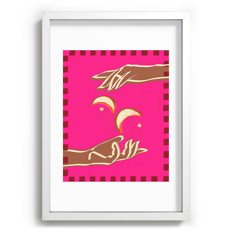 A Couple Of Moons Framed Art Print