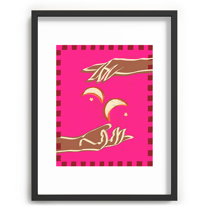 A Couple Of Moons Framed Art Print
