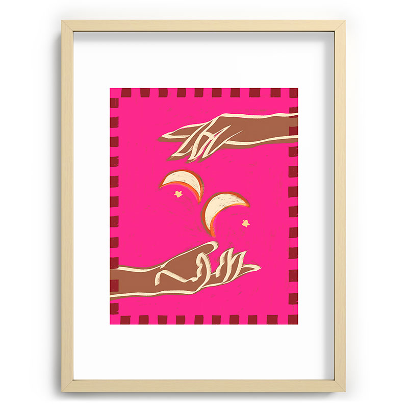 A Couple Of Moons Framed Art Print