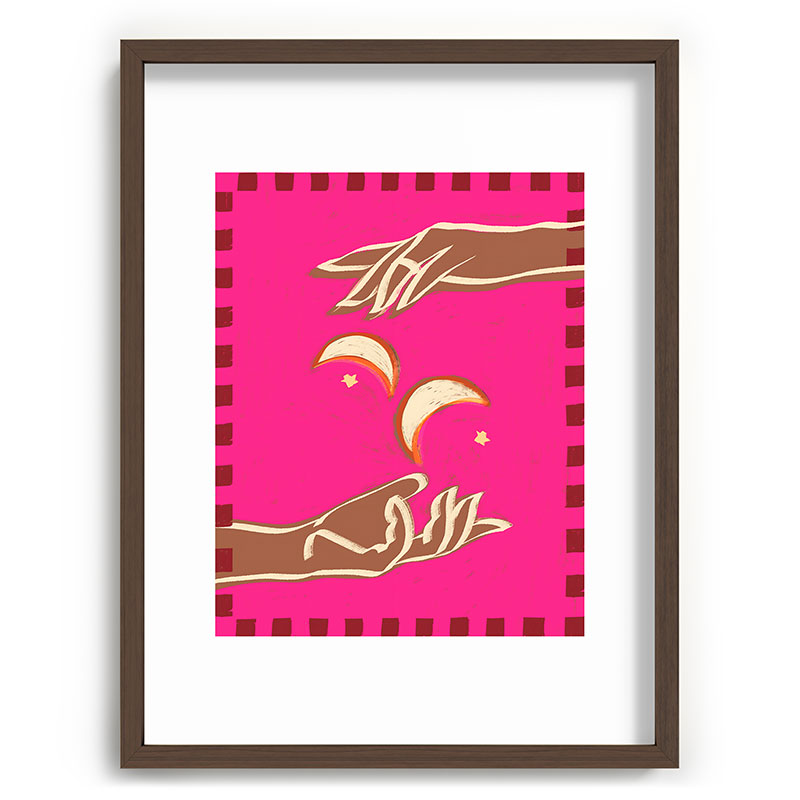 A Couple Of Moons Framed Art Print