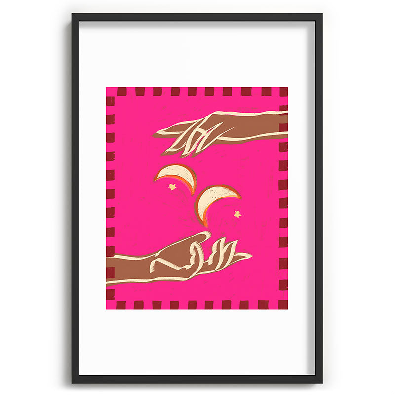 A Couple Of Moons Framed Art Print