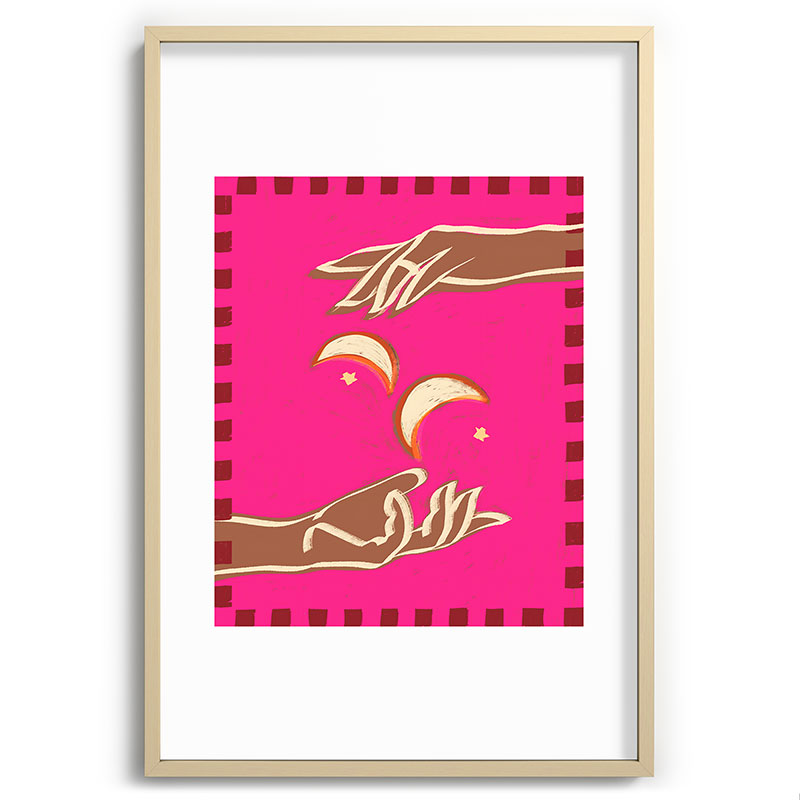 A Couple Of Moons Framed Art Print