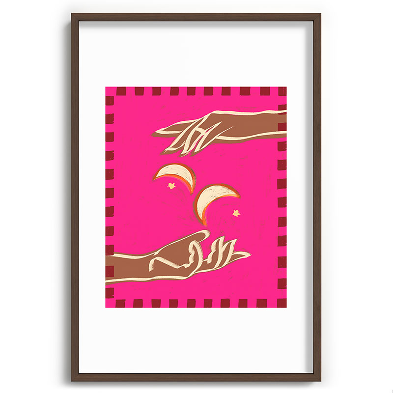 A Couple Of Moons Framed Art Print