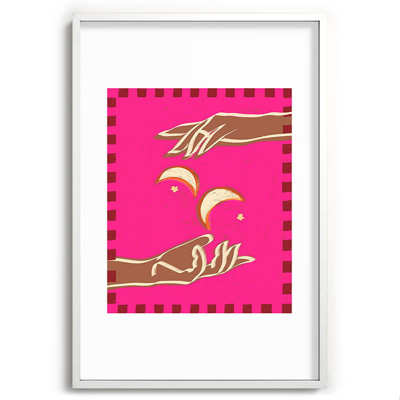 A Couple Of Moons Framed Art Print