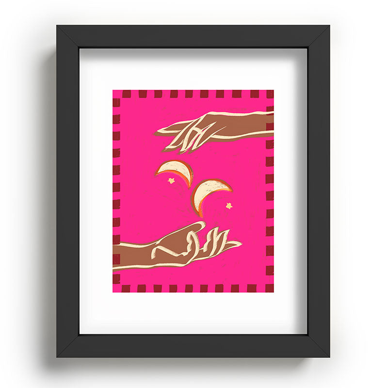A Couple Of Moons Framed Art Print