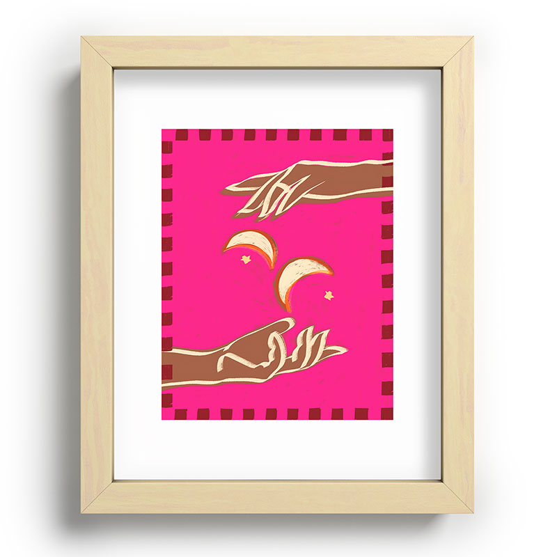 A Couple Of Moons Framed Art Print