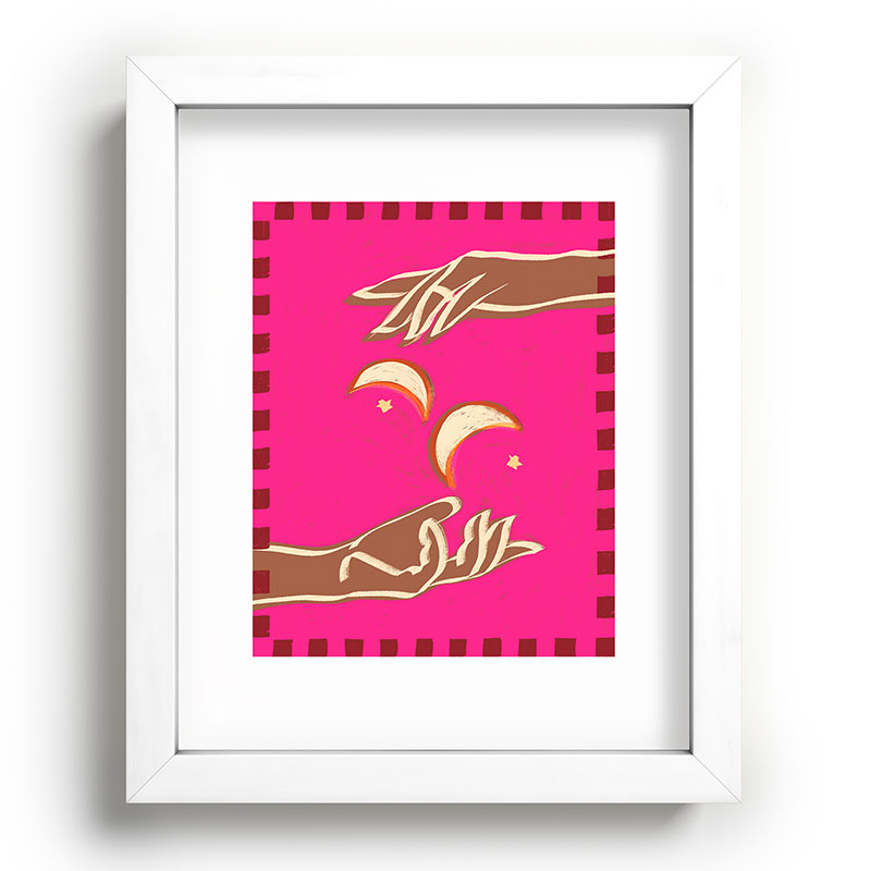 A Couple Of Moons Framed Art Print