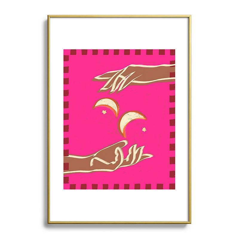 A Couple Of Moons Framed Art Print