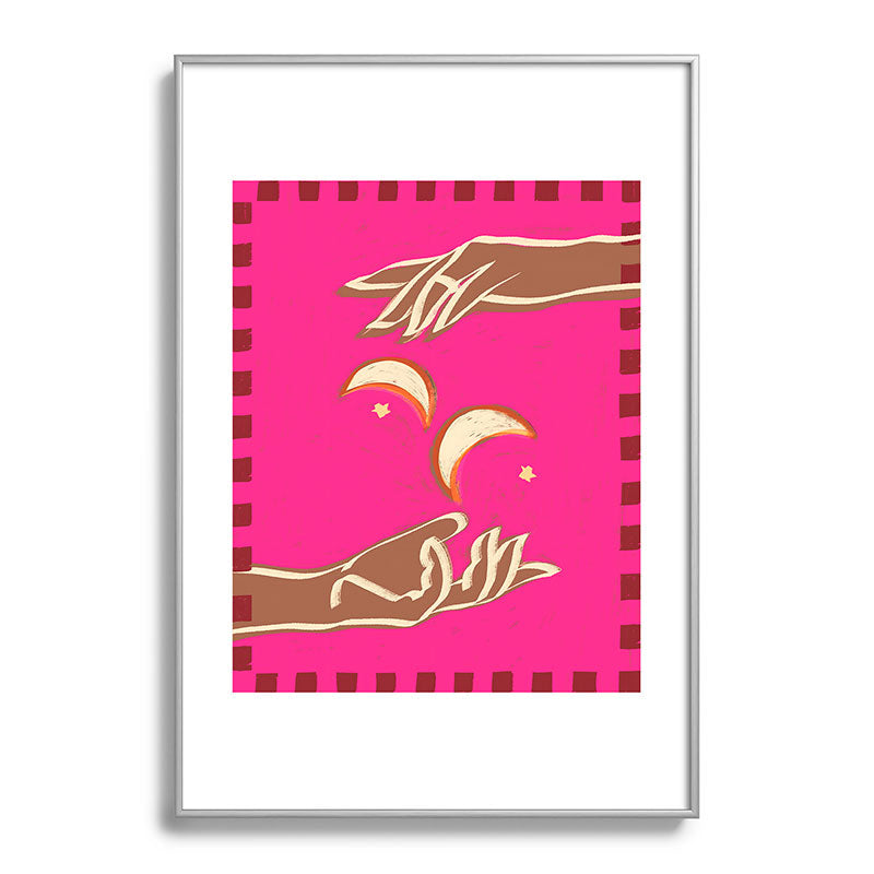 A Couple Of Moons Framed Art Print