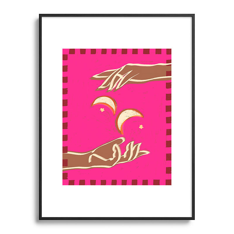 A Couple Of Moons Framed Art Print