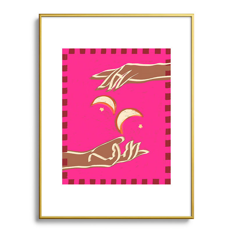A Couple Of Moons Framed Art Print