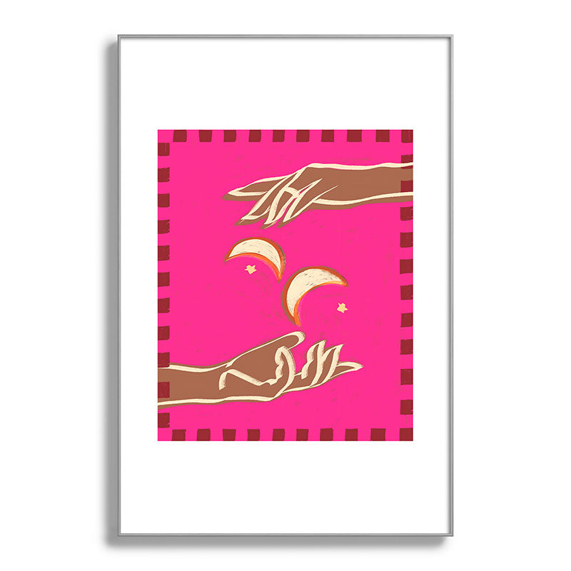 A Couple Of Moons Framed Art Print