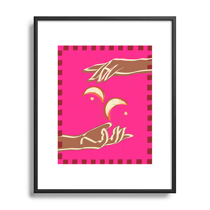 A Couple Of Moons Framed Art Print