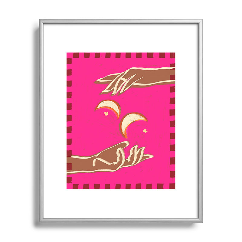 A Couple Of Moons Framed Art Print