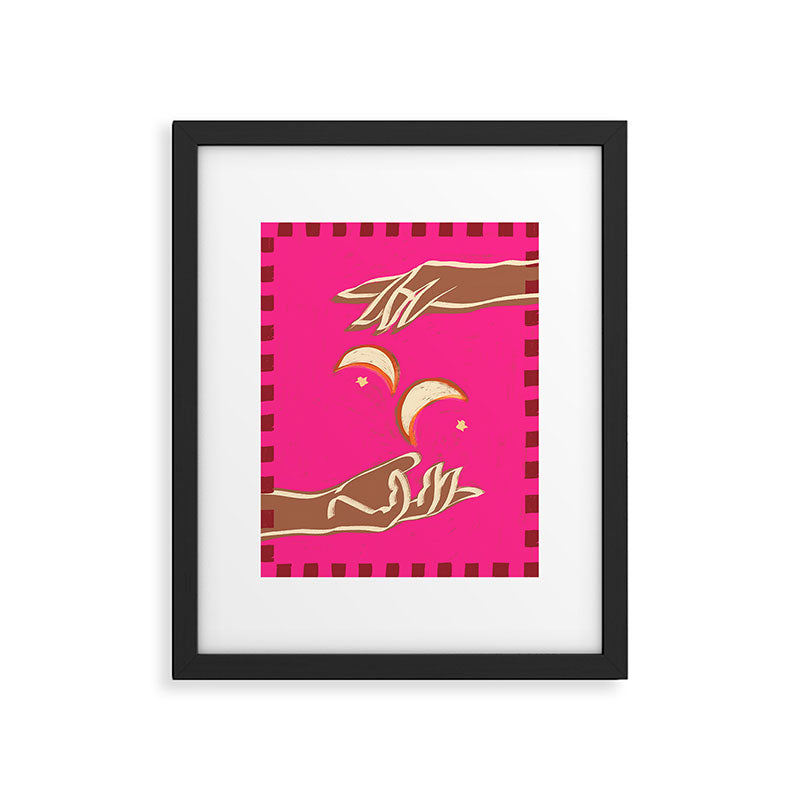 A Couple Of Moons Framed Art Print