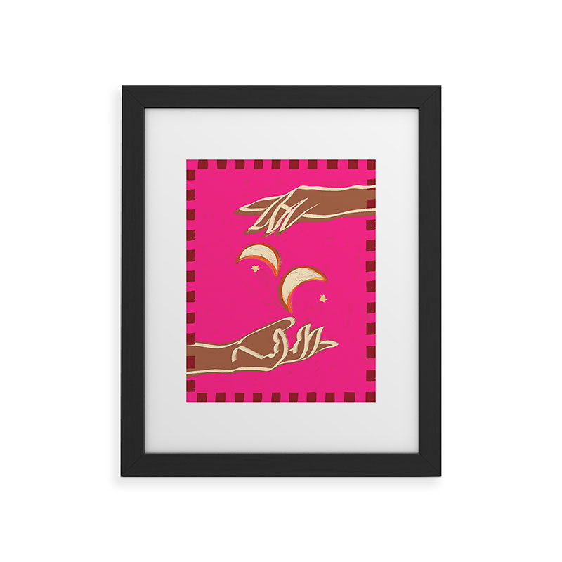 A Couple Of Moons Framed Art Print