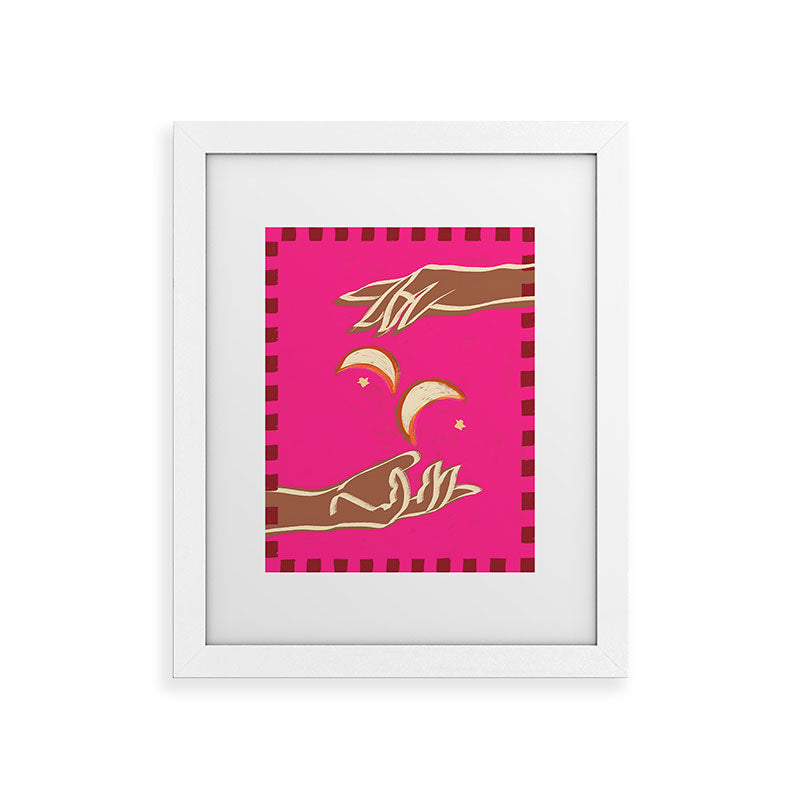 A Couple Of Moons Framed Art Print