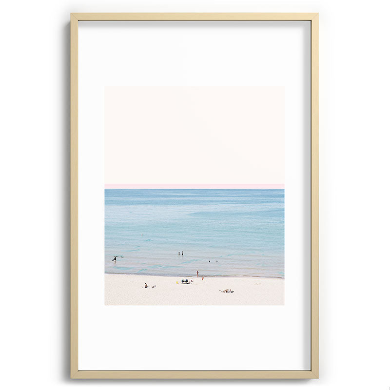 A Day at The Beach #society6 #decor #buyart Framed Art Print