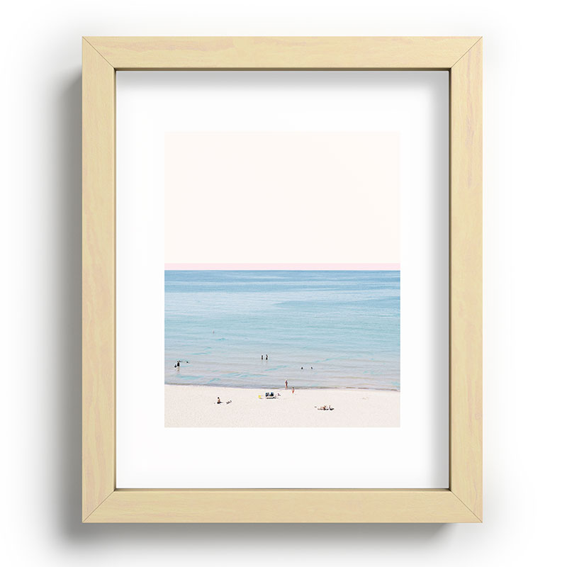 A Day at The Beach #society6 #decor #buyart Framed Art Print