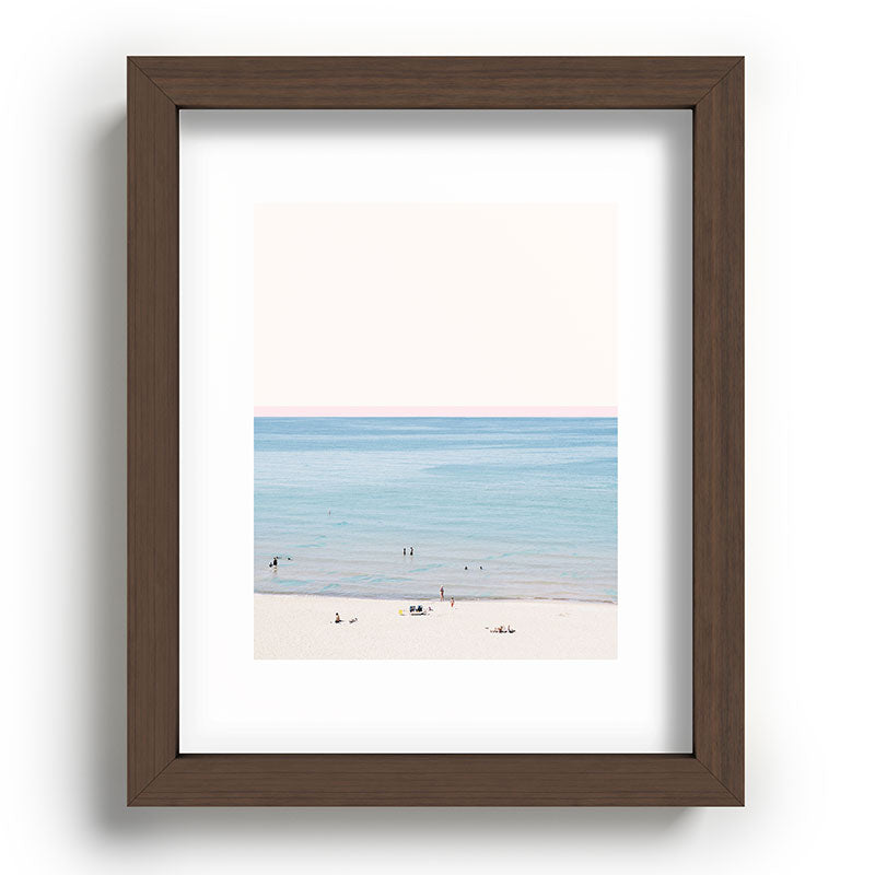 A Day at The Beach #society6 #decor #buyart Framed Art Print