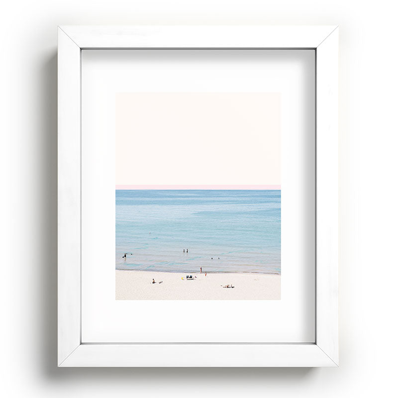 A Day at The Beach #society6 #decor #buyart Framed Art Print