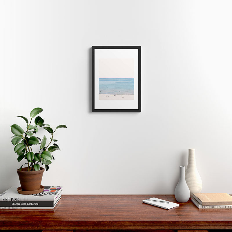 A Day at The Beach #society6 #decor #buyart Framed Art Print