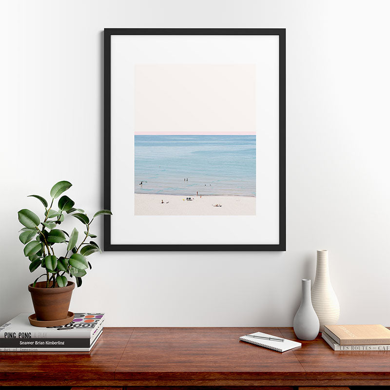 A Day at The Beach #society6 #decor #buyart Framed Art Print