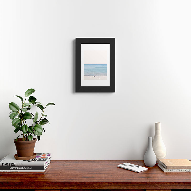 A Day at The Beach #society6 #decor #buyart Framed Art Print