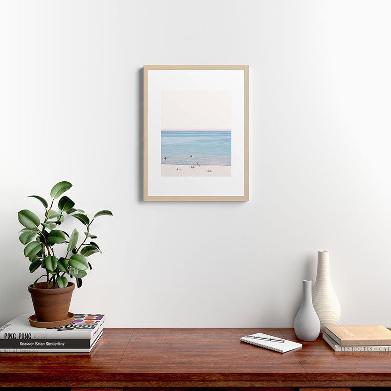 A Day at The Beach #society6 #decor #buyart Framed Art Print