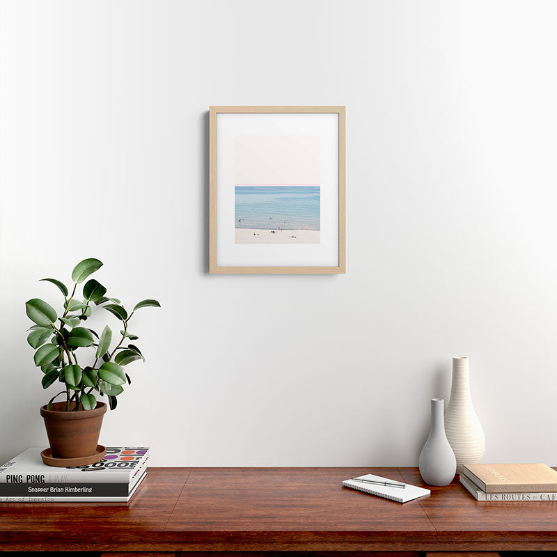 A Day at The Beach #society6 #decor #buyart Framed Art Print