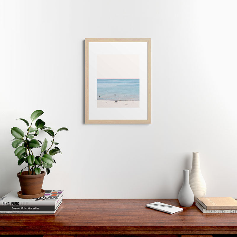 A Day at The Beach #society6 #decor #buyart Framed Art Print
