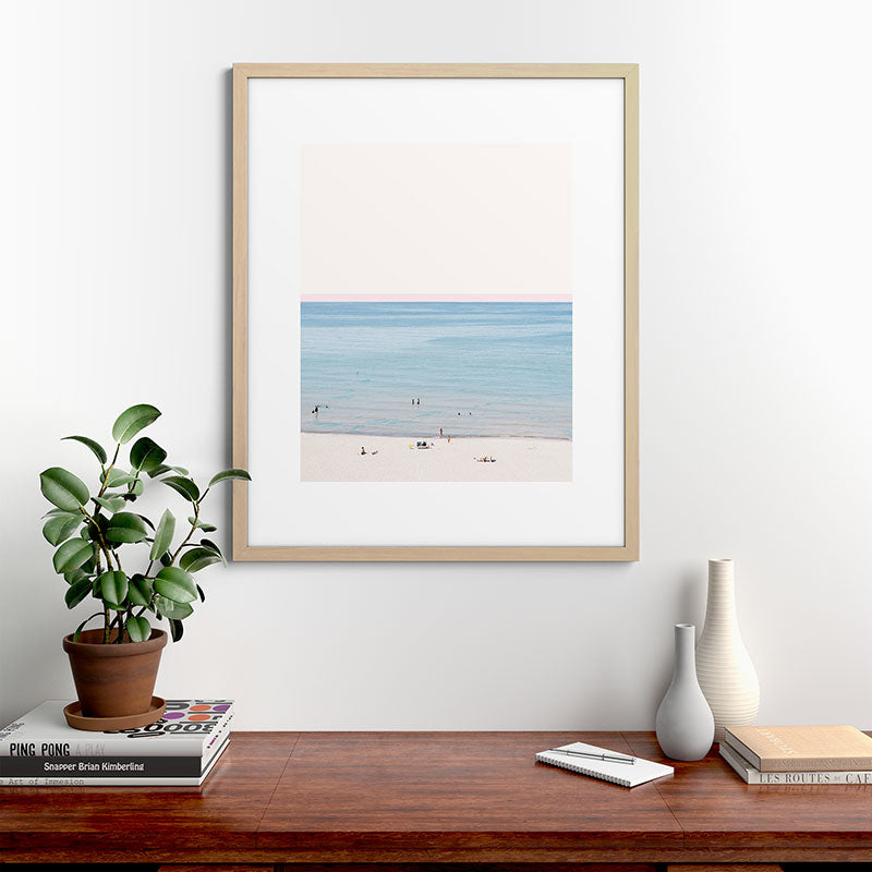A Day at The Beach #society6 #decor #buyart Framed Art Print
